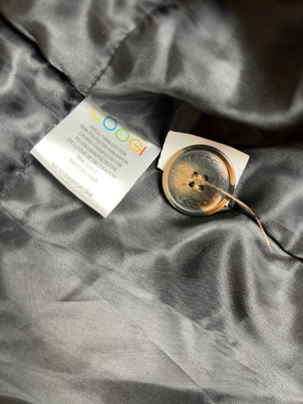 Coogi Men’s 2XL Brown Utility Field Jacket Herringbone Trim Full Zip Heavyweight - Picture 6 of 13